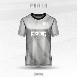 Camisa prata Tecido dryfit  4x0   Sublimação total