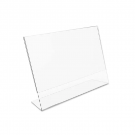 Displays de mesa L - A4 cristal 30cm x 21cm x 2mm   Horizontal cód: ac2crdmla4