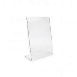 Displays de mesa L - A5 cristal 15cm x 21cm x 2mm   Vertical cód: ac2crdml21