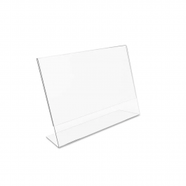 Displays de mesa L - A5 cristal 21cm x 15cm x 2mm    cód: ac2crdmla5