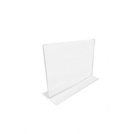 Displays de mesa T - A6 cristal 15cm x 10cm x 2mm   Horizontal cód: ac2crdmta6