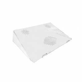 Suporte para notbook cristal 36cm x 25cm x 9,5cm x 4mm    cód: ac4crsnn36