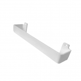 Toalheiro em acrilico com dobra interna G branco 40cm x 5cm x 4cm x 4mm    cód: ac4brati40