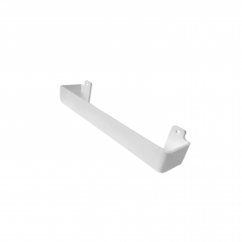 Toalheiro em acrilico com dobra interna P branco 30cm x 5cm x 4cm x 4mm    cód: ac4brati30